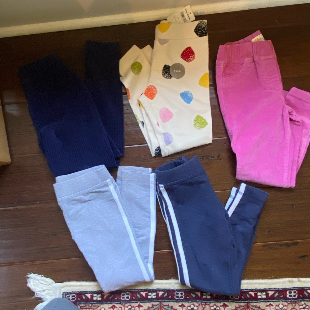 Girls size 4 Hanna Andersson/Mini Boden Pants lot